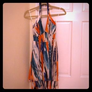 Multi color halter sundress Guess
